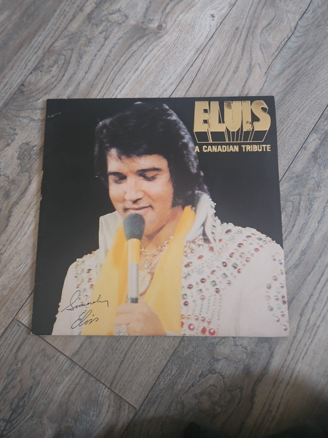 Elvis Presley-A Canadian Tribute- Yellow Vinyl LP + Inner Sleeve - 1978 EX