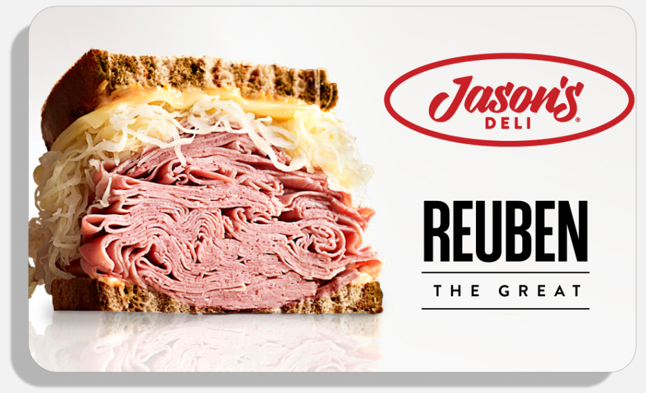 Jason's Deli $25 eGift Card for Sale (No Expiration Date and No Fee Apply)