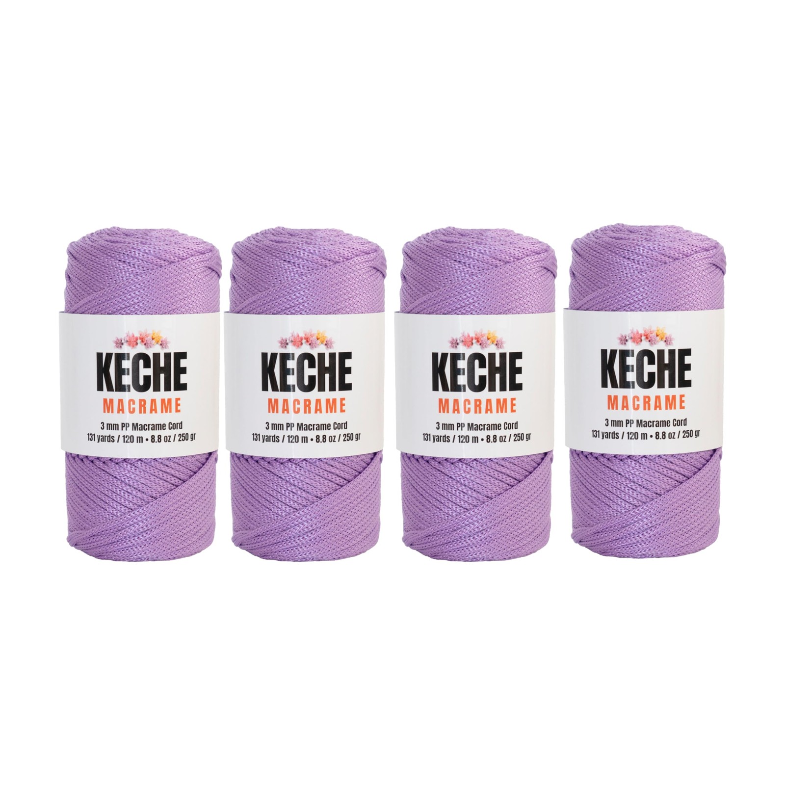 Macrame Cord 3mm Polyester Rope, Yarn for Table Runner, Wall Hangings, Plant Han