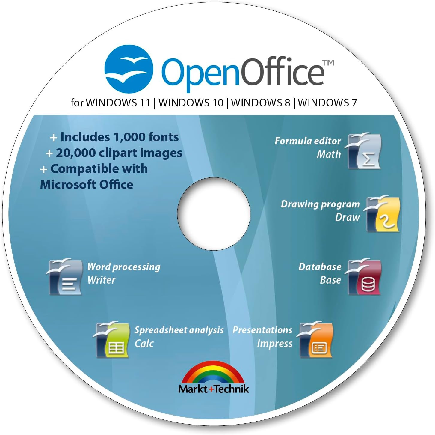 Office Suite 2024 Edition CD DVD 100% compatible with Microsoft® Word® and Excel