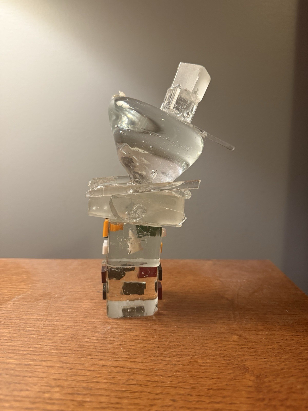 Mosaic Abstract Glass Sculpture