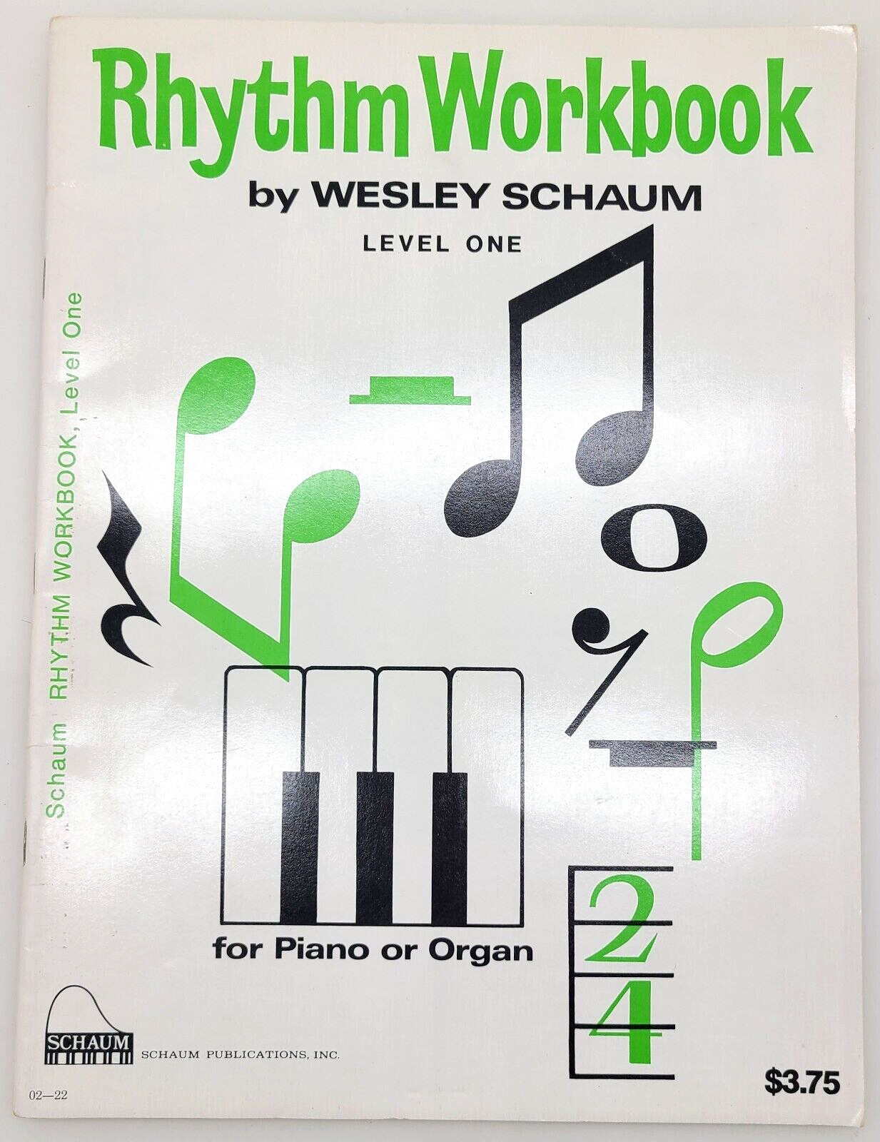 1970 Rhythm Workbook for Piano or Organ, level Two Paperback Wesley Schaum