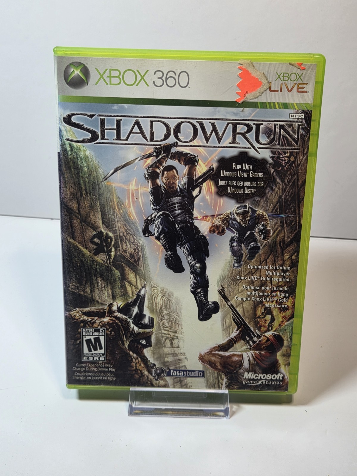 Shadowrun (Microsoft Xbox 360, 2007) Cib Complete
