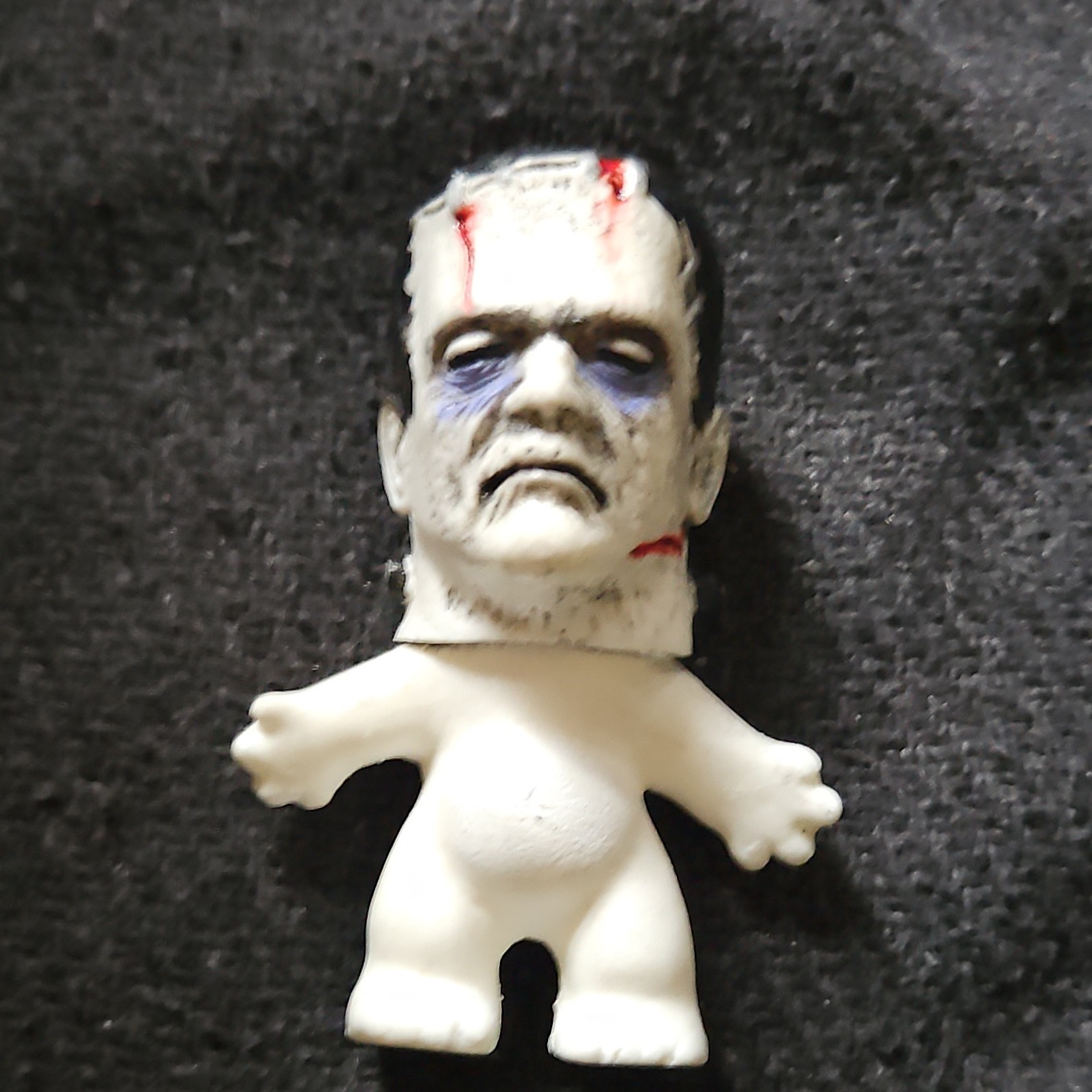 Frankenstein Monster Mini Figure Toy White Body Black Hair Ages 4-7 8-11