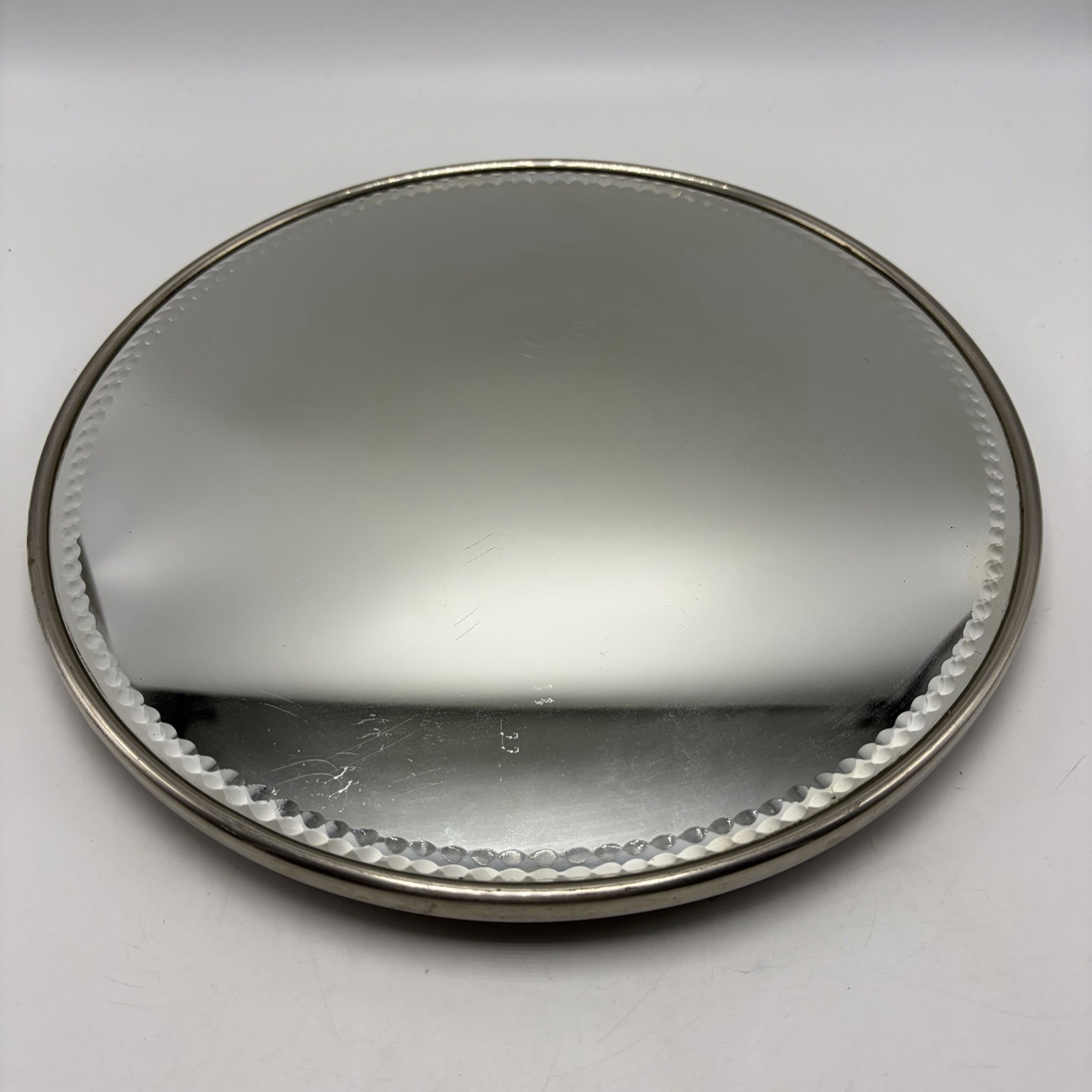 Vintage Vanity Tray Mirror Perfume Display Hollywood Regency MCM Beveled