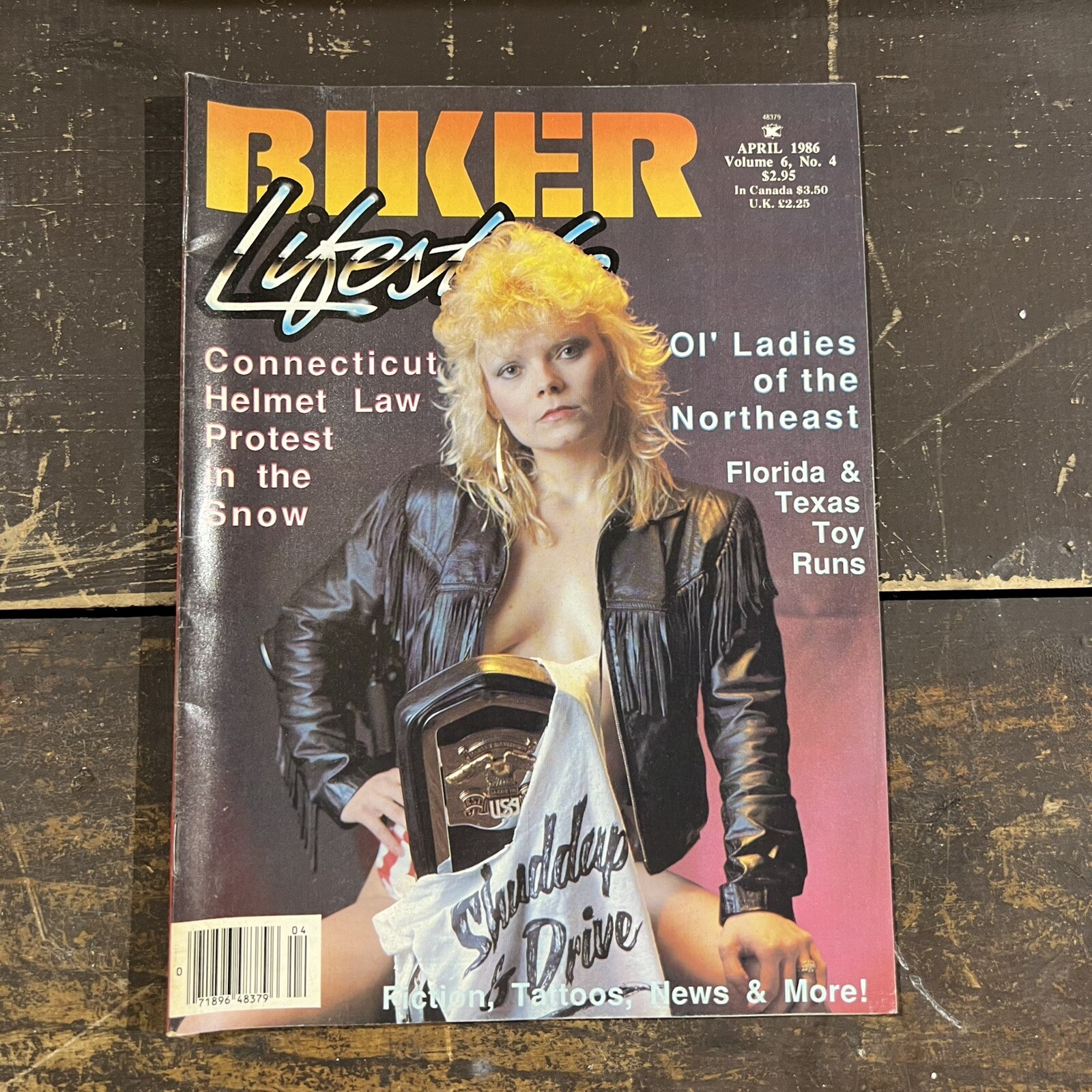 Biker Lifestyle magazine April 1986 vintage ladies of northeast chopper outlaws