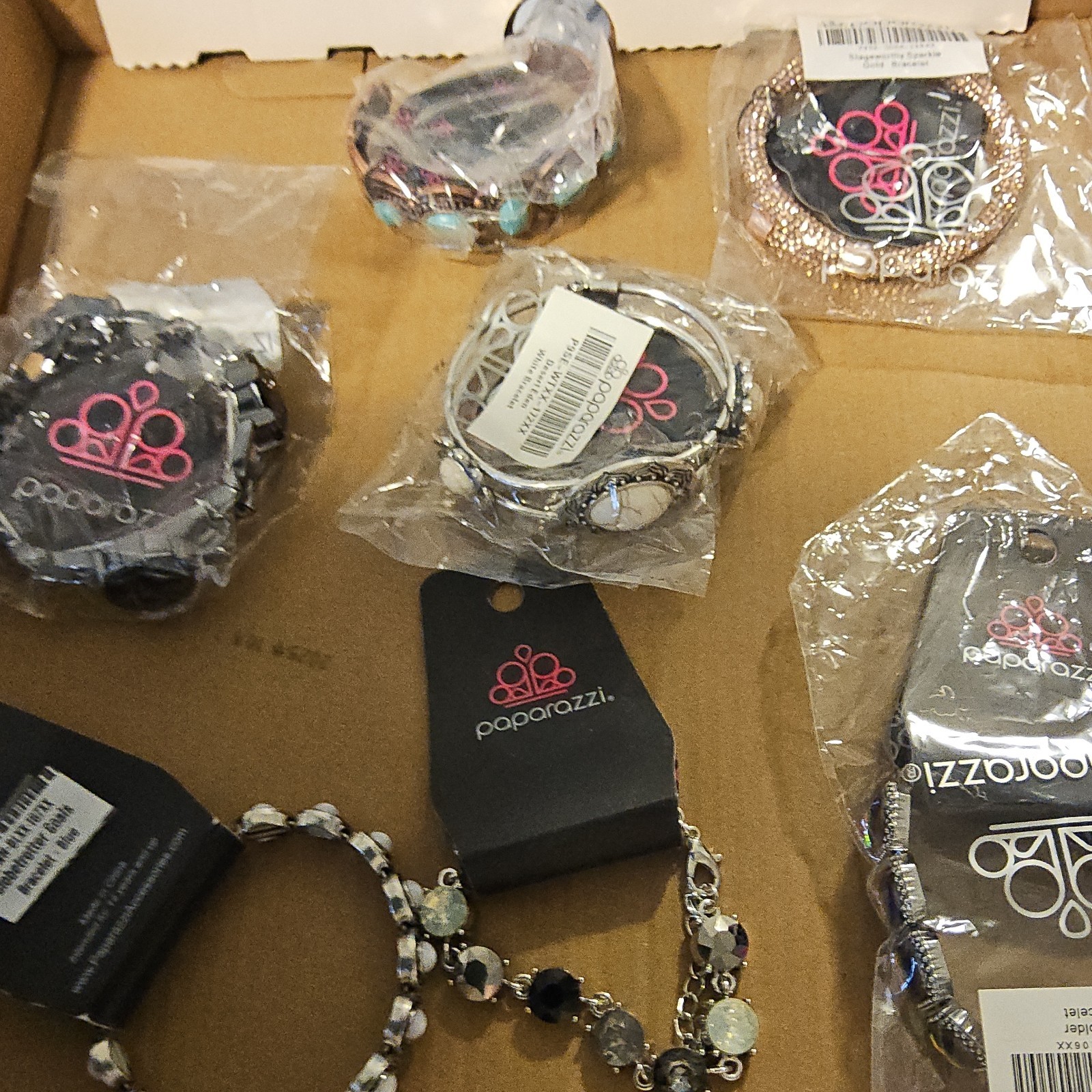 Paparazzi Mixed Lot of 7 Multicolor Bracelets Fashion Jewelry Mixed Materials