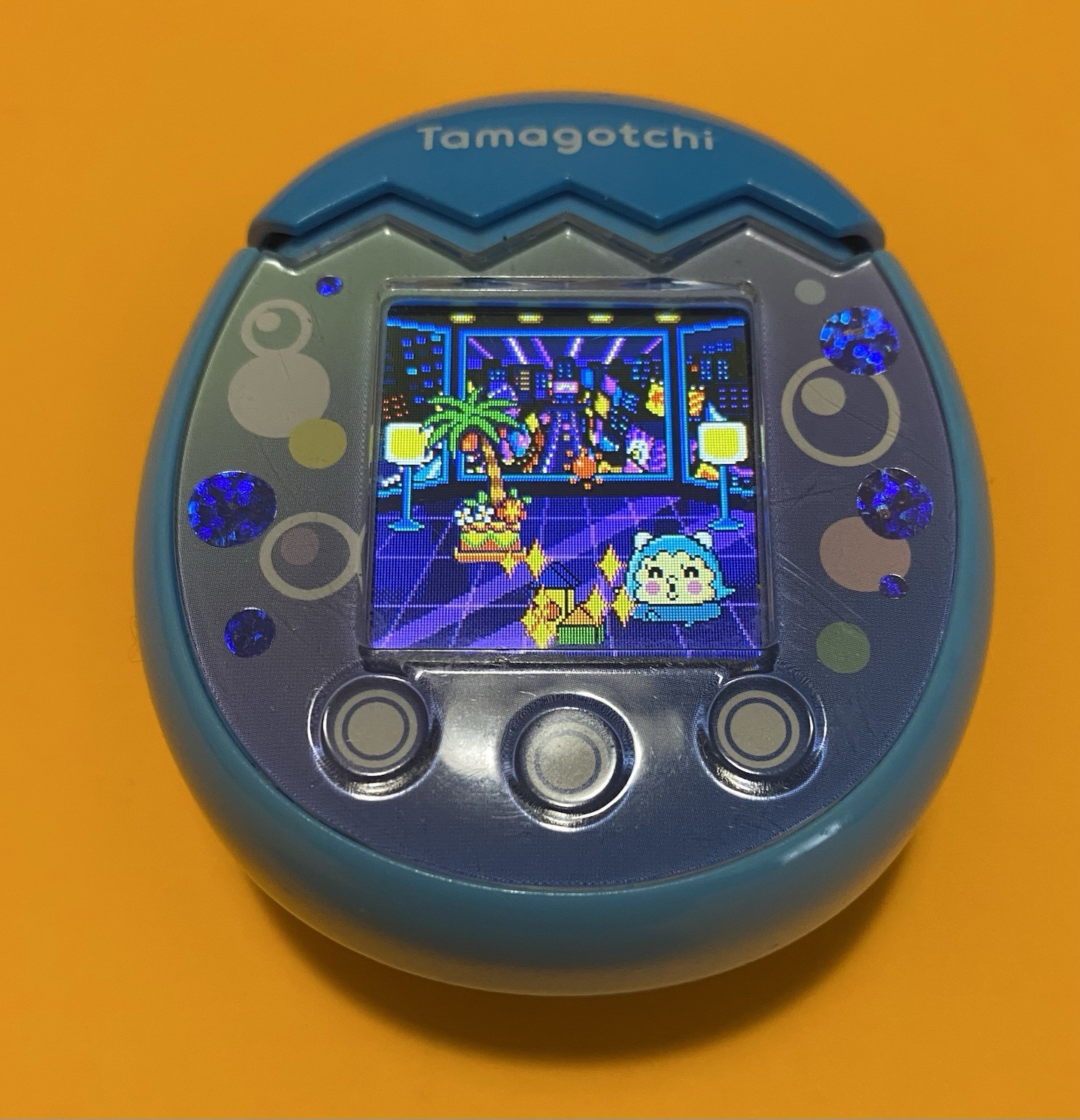 Tamagotchi Pix Ocean Blue Handheld Device Tested & Works