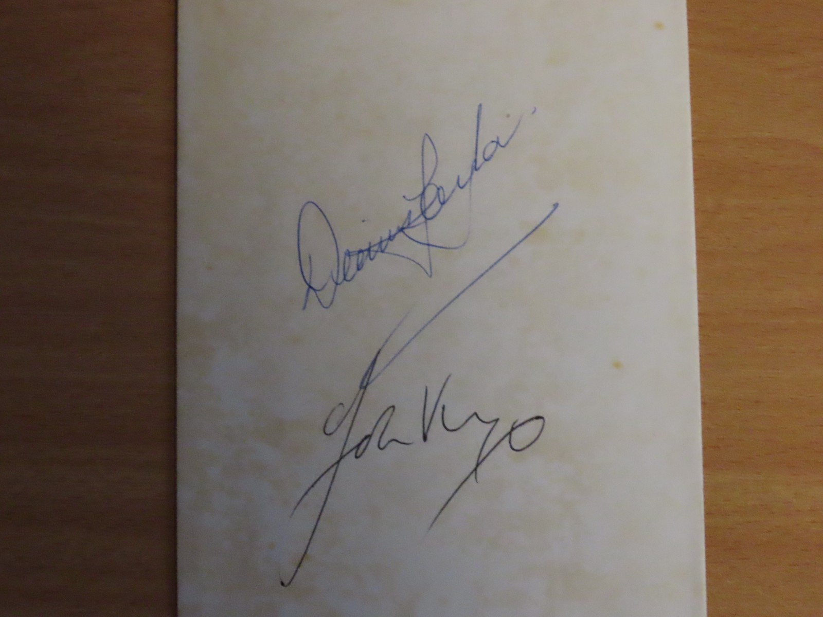 Snooker Autographs Dennis Taylor/John Virgo Players/Commentators Hand Signed