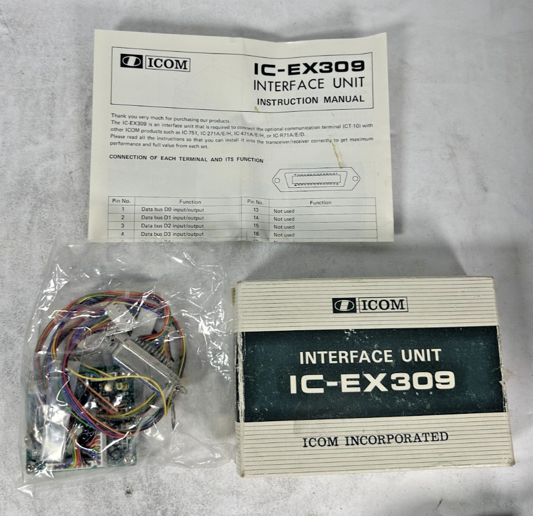 NEW ICOM EX309 INTERFACE UNIT IC-751  IC-271A/E/H IC-471A/E/H 471H R-71A/E/D
