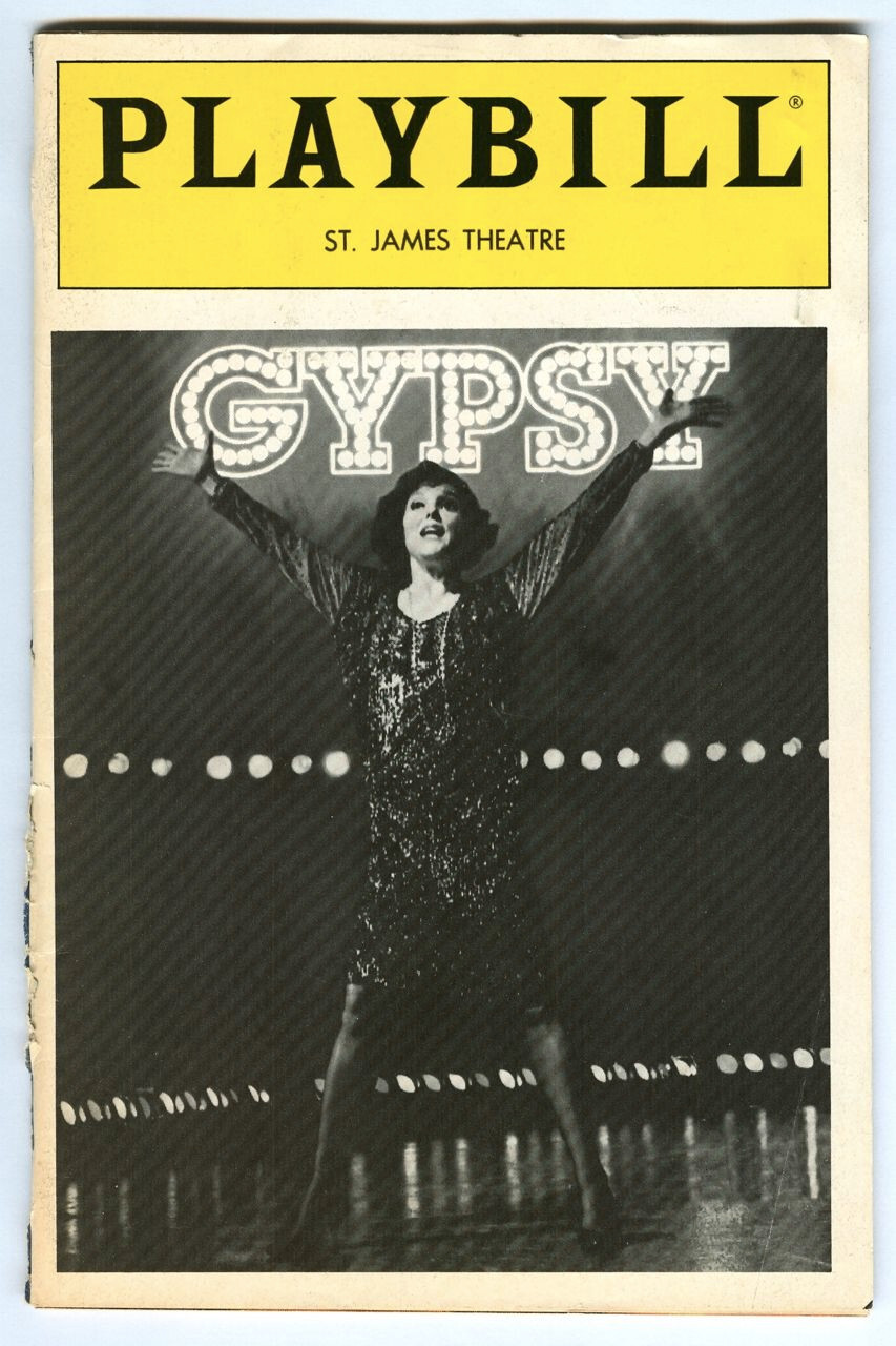 Vintage 1990 TYNE DALY in GYPSY St. James Theatre BROADWAY Playbill & Tickets!