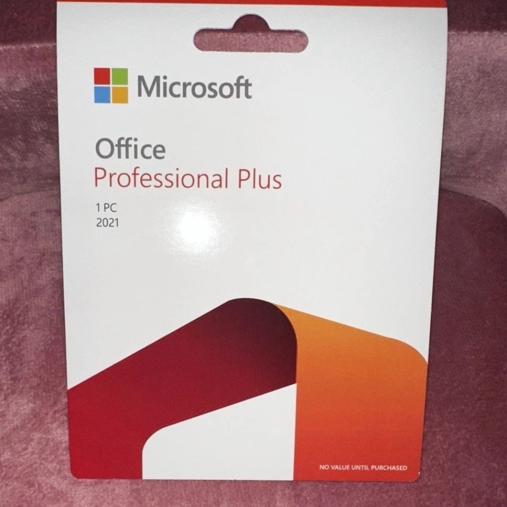 Microsoft Office Professional Plus 2021 retail 1PC product card sealed genuine