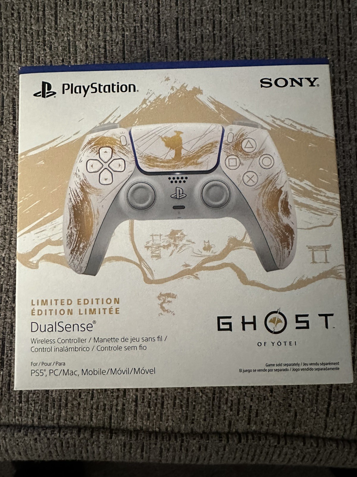 Sony PS5 DualSense Wireless (Ghost of Yotei Gold Limited Edition) Controller NEW