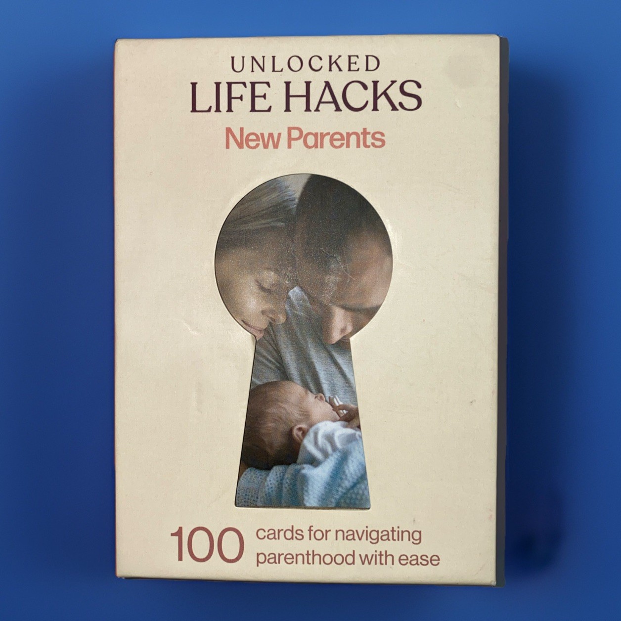 Unlocked Life Hacks New Parents 100 Cards Parenting Tips Advice Sooths Gift Set