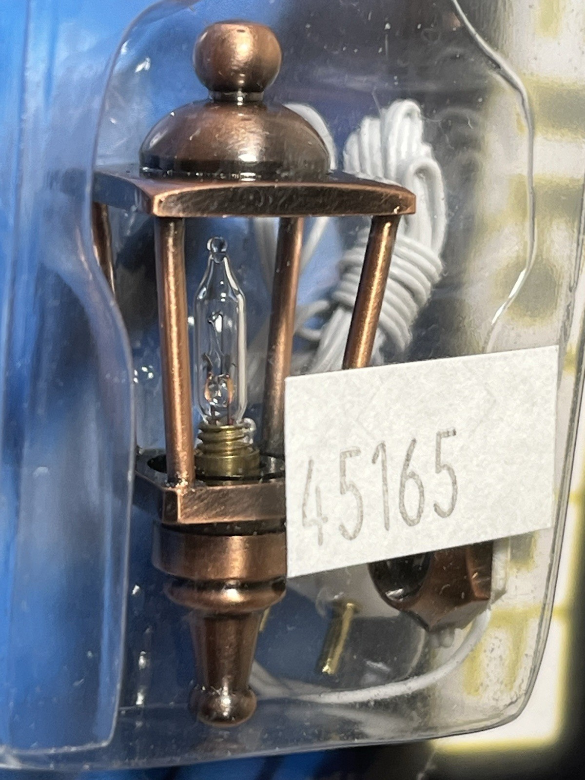 Dollhouse Miniature Coach Lamp Light Bronze 12 Volt Electric 1:12 New