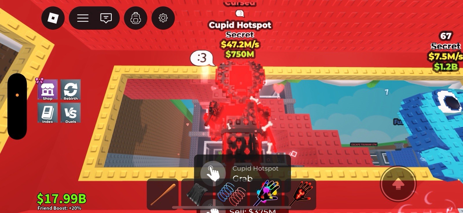 Roblox Secret Game Item Asset Cupid Hotspot Virtual Collectible 50M/S 