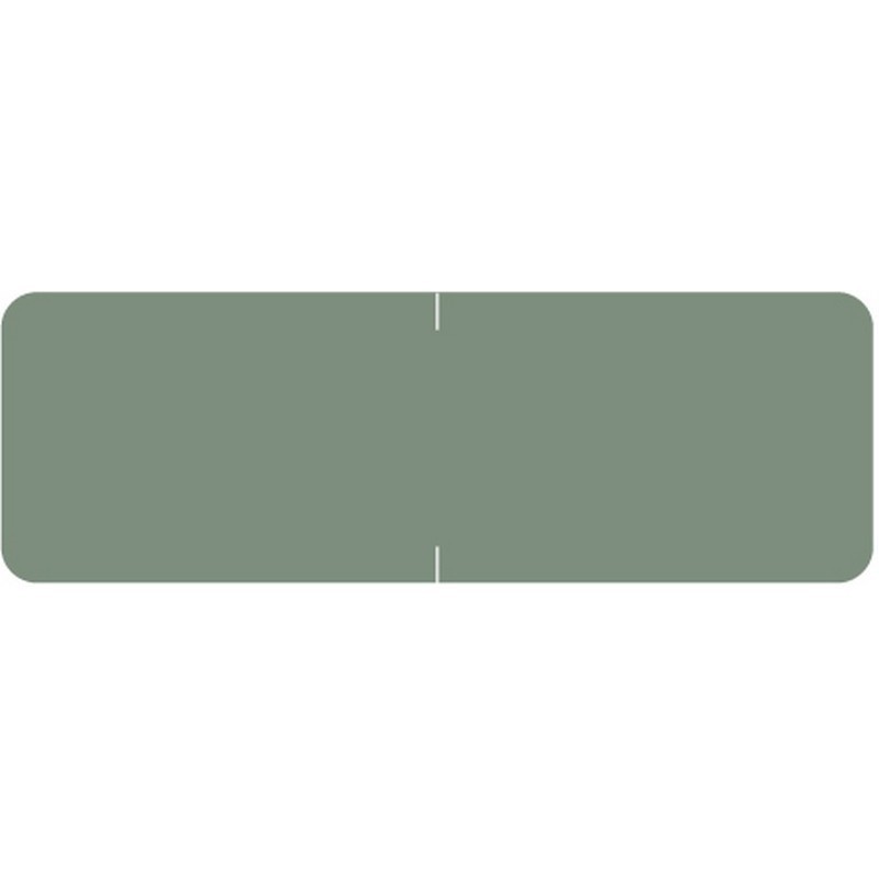 Barkley Compatible Solid Gray Labels, Laminated Stock, 1/2" X 1-1/2" Individual