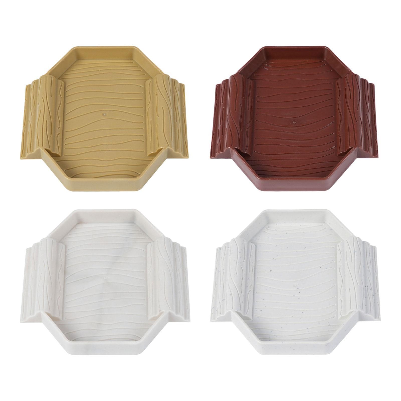 Turtle Bathing Pool, Tortoise Water Bowl ,Aquarium Habitat Accessories, Feeding