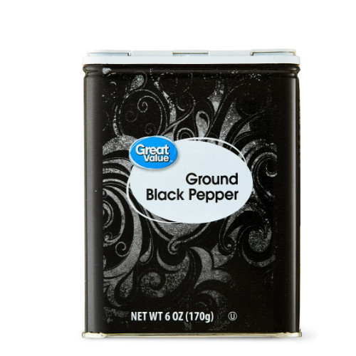 Great Value Ground Black Pepper, 6 oz