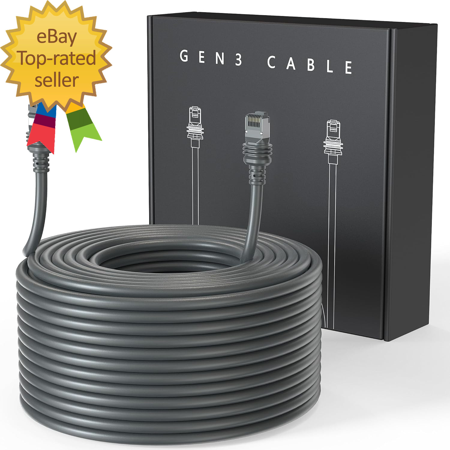 100FT/ 30M Starlink Gen 3 Cable for Starlink Standard Generation 3 Replacement