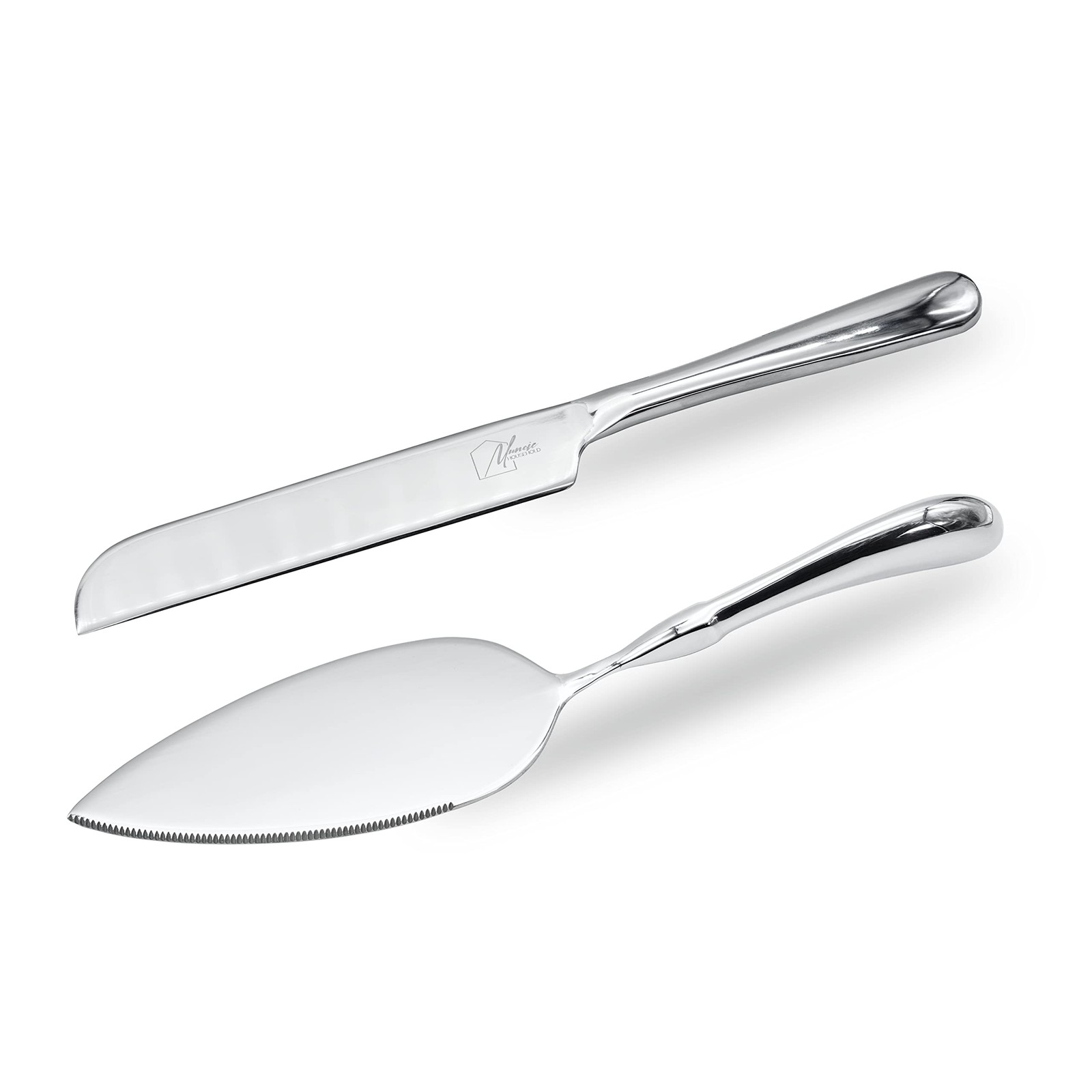 Cake Knife And Cake Server Set - Stylish, Classic, Sturdy - Fit For All Occas...