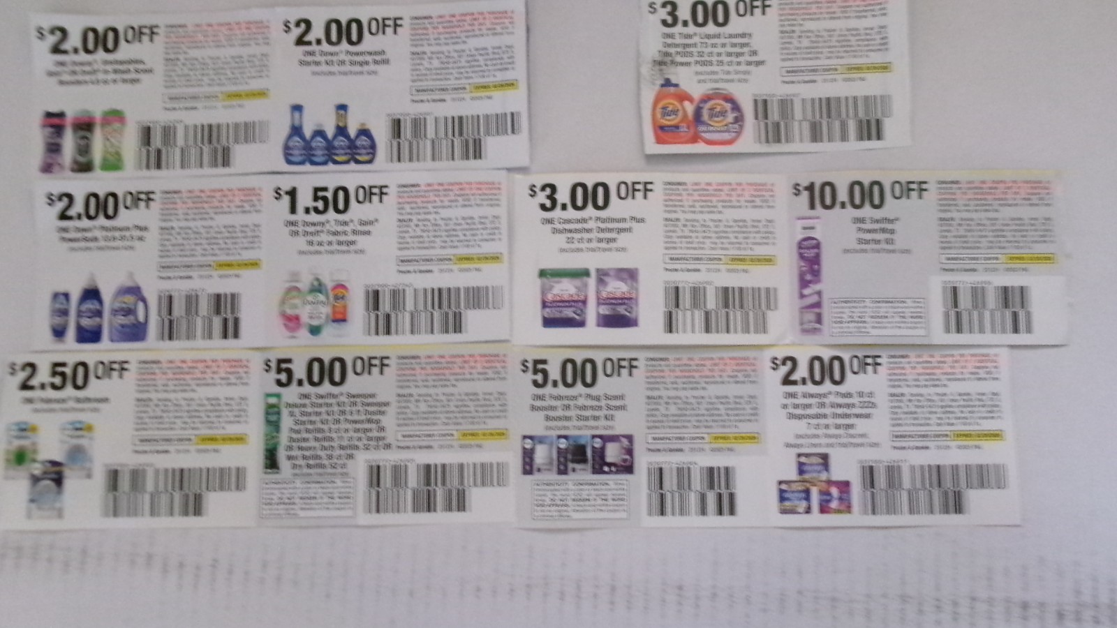 11 ASSORTED COUPONS TOTALING $38.00 EXPIRATION DATE 2/28/2026 SEE LIST BELOW
