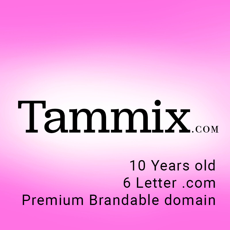 Tammix.com - 10 years old Brandable Premium 6 Letter LLLL investment Domain Name