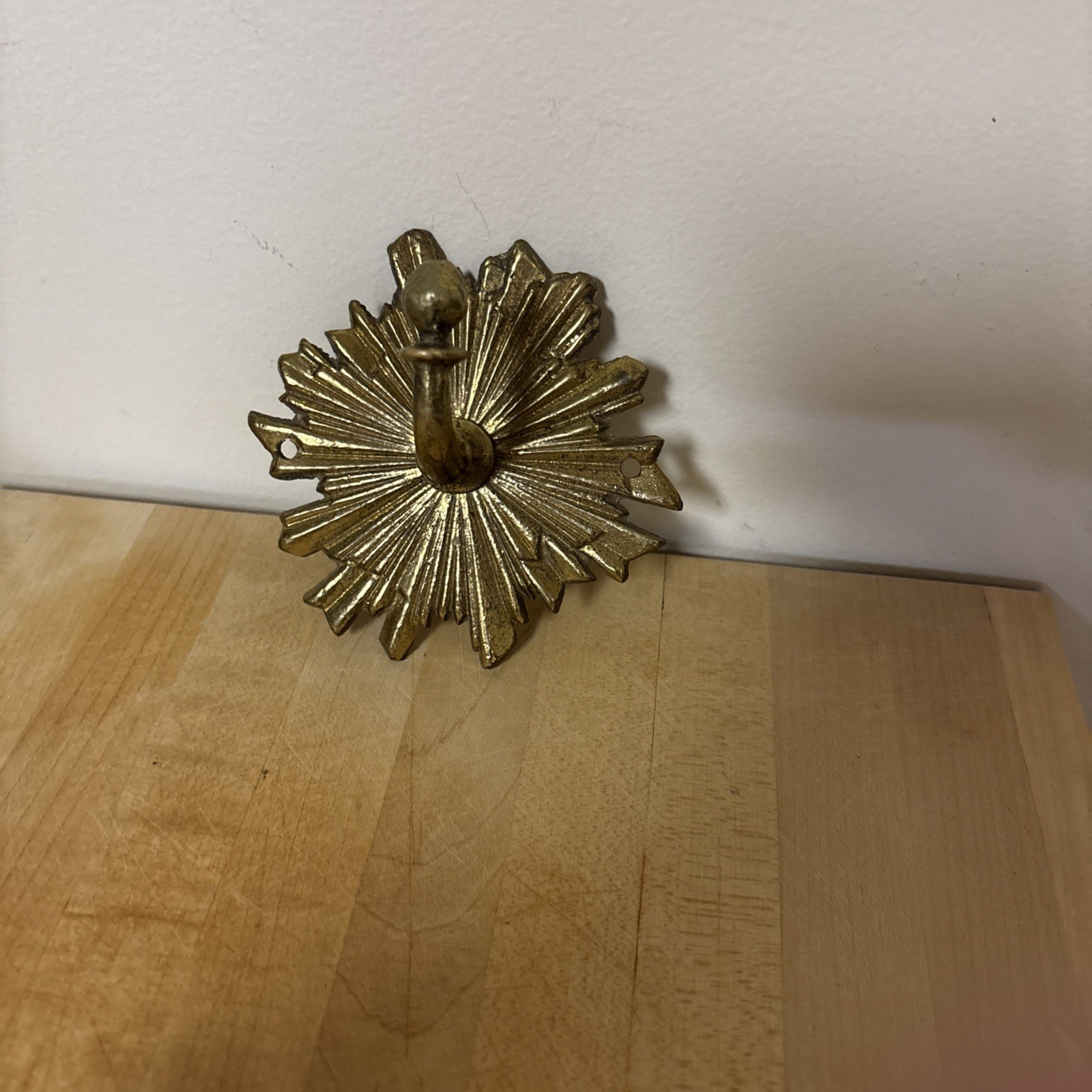 Antique Vintage Style Solid Brass WALL HOOK, Hammock Plants