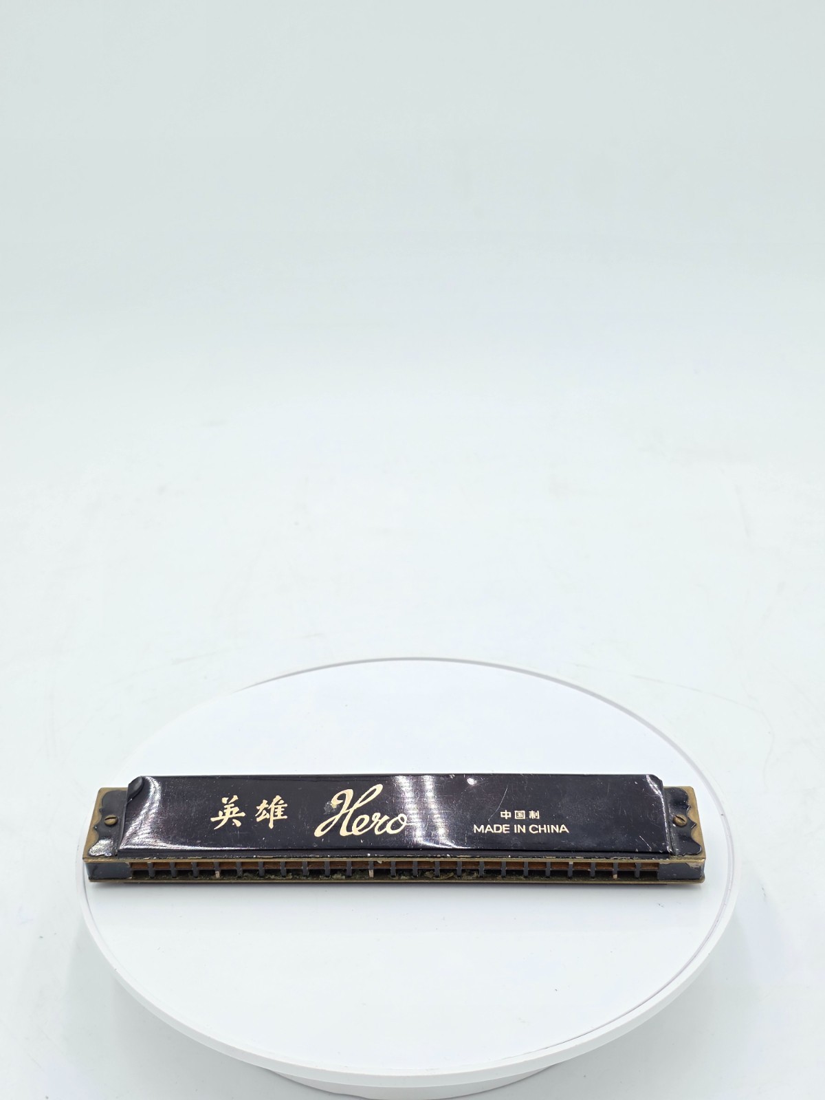 Vintage Harmonica Hero, Black Music Harmonica 1970, Made in China
