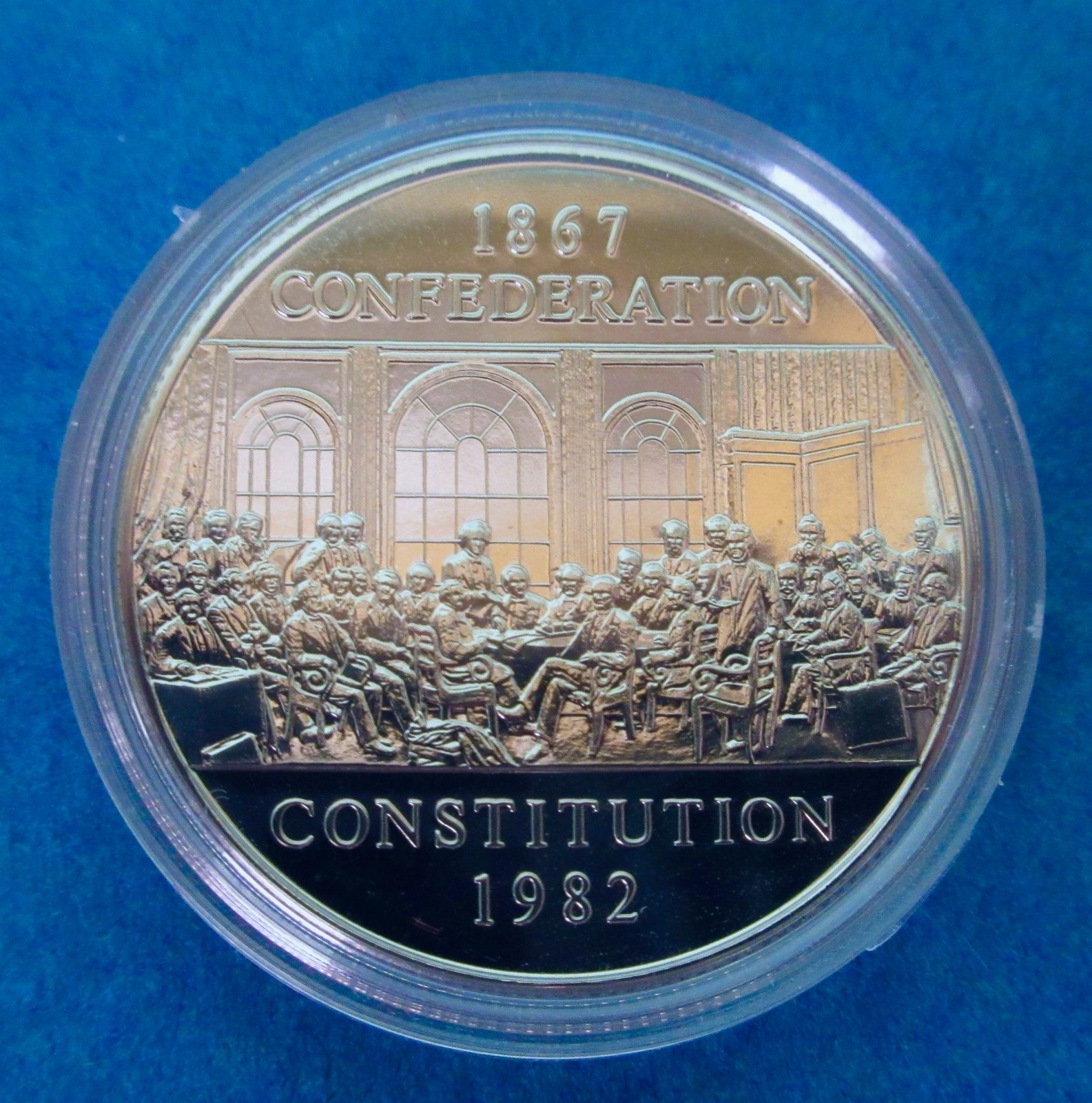 Canada 1982 CONFEDERATION CONSTITUTION One Dollar Coin Uncirculated Original Box