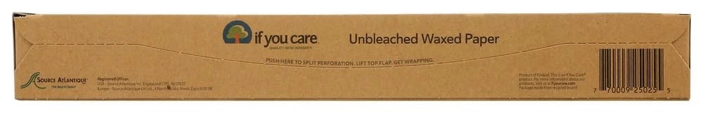If You Care Unbleached All Natural Waxed Paper 4 Pack Off White Baking Pape