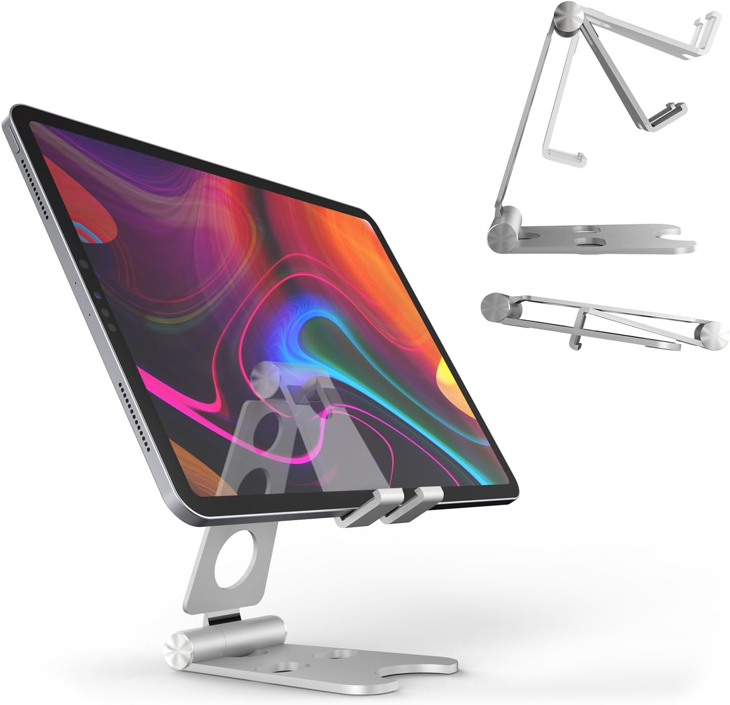 Aluminum Alloy Tablet Stand for Portable Monitor, Foldable Ipad Stand Holder Adj