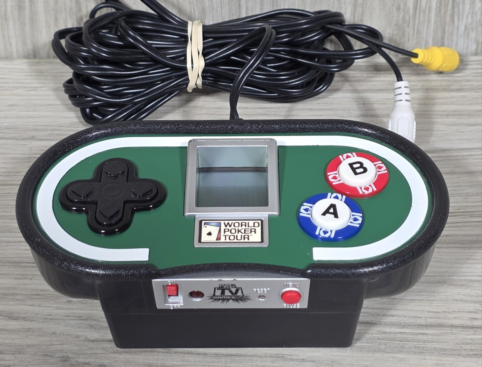 World Poker Tour Console Plug & Play TV Game Jakks TV Electronic Games 2004 