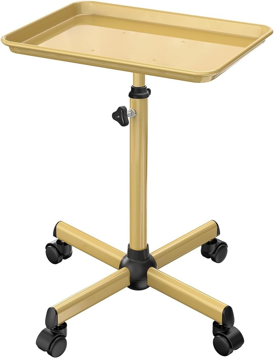 Salon Tray Cart Tattoo Tray Rolling Cart Service Rolling Tray Height Adjustable