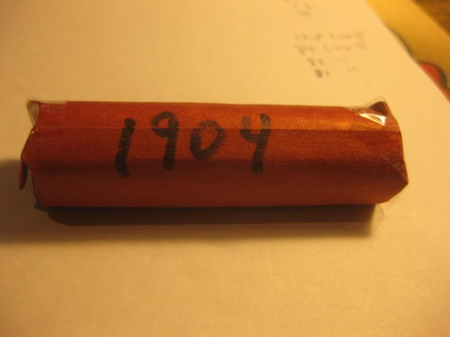 1 Roll ( 50 coins) 1904  Indian Head Cents Avg. Grades