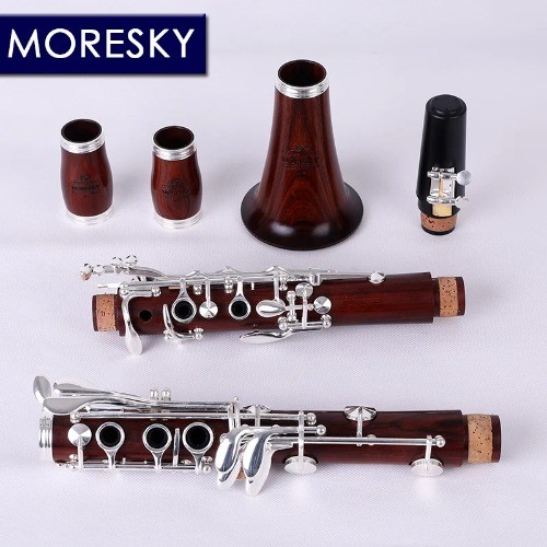  Red Wood Professional Clarinet Bb Rosewood Silvering keys Solid wood Sib M12