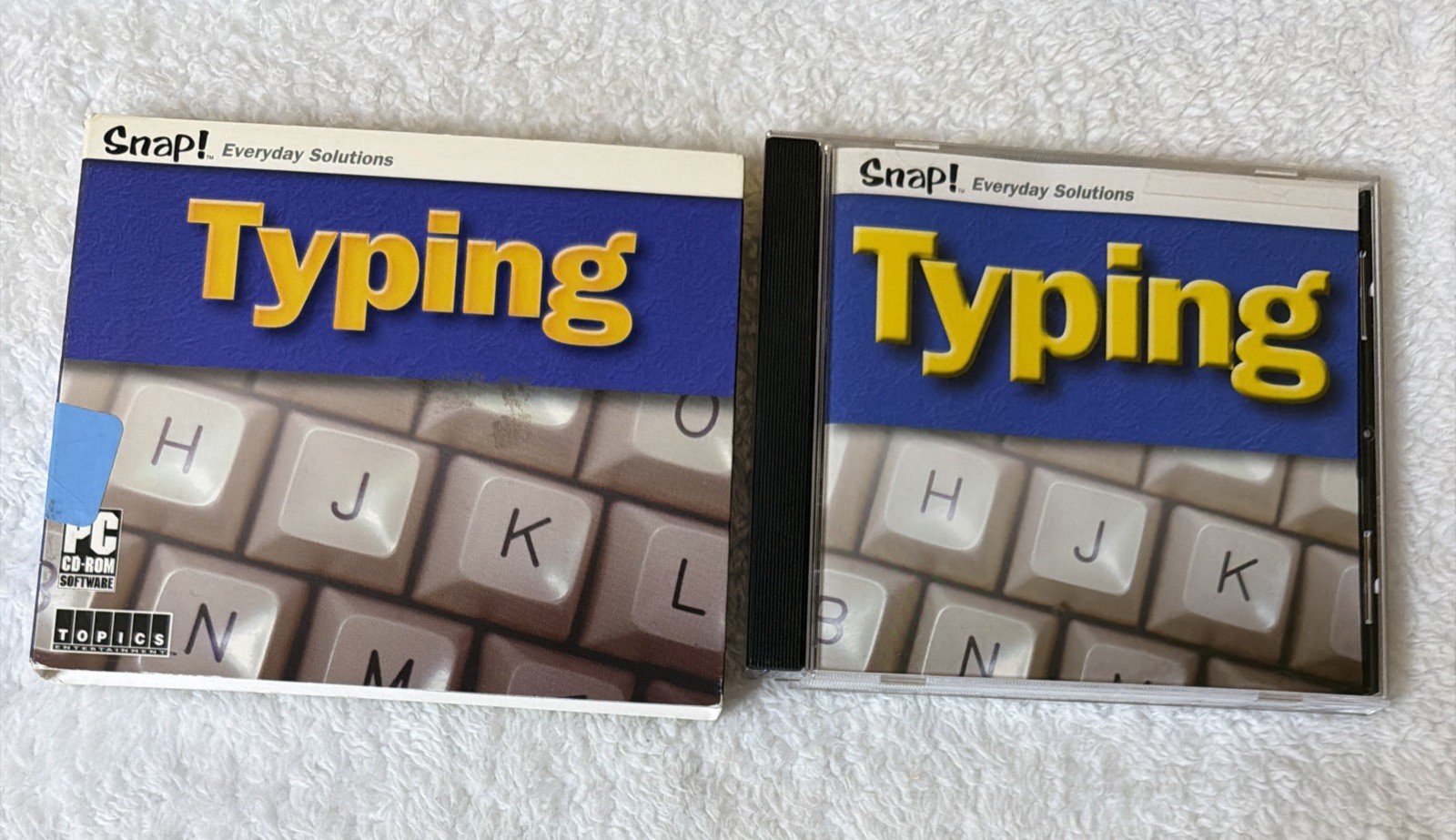 Typing PC CD ROM Snap! Vtg Keyboard Sleeve IBM Compatible WIN