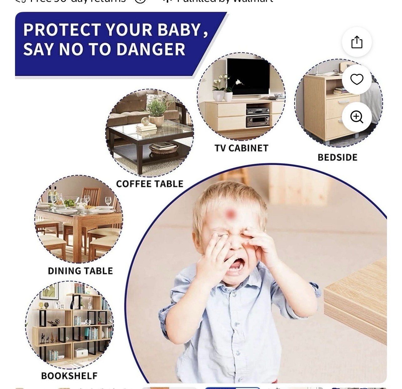 20 Pack Clear Corner Guards, Transparent Furniture Edge Protectors, Soft