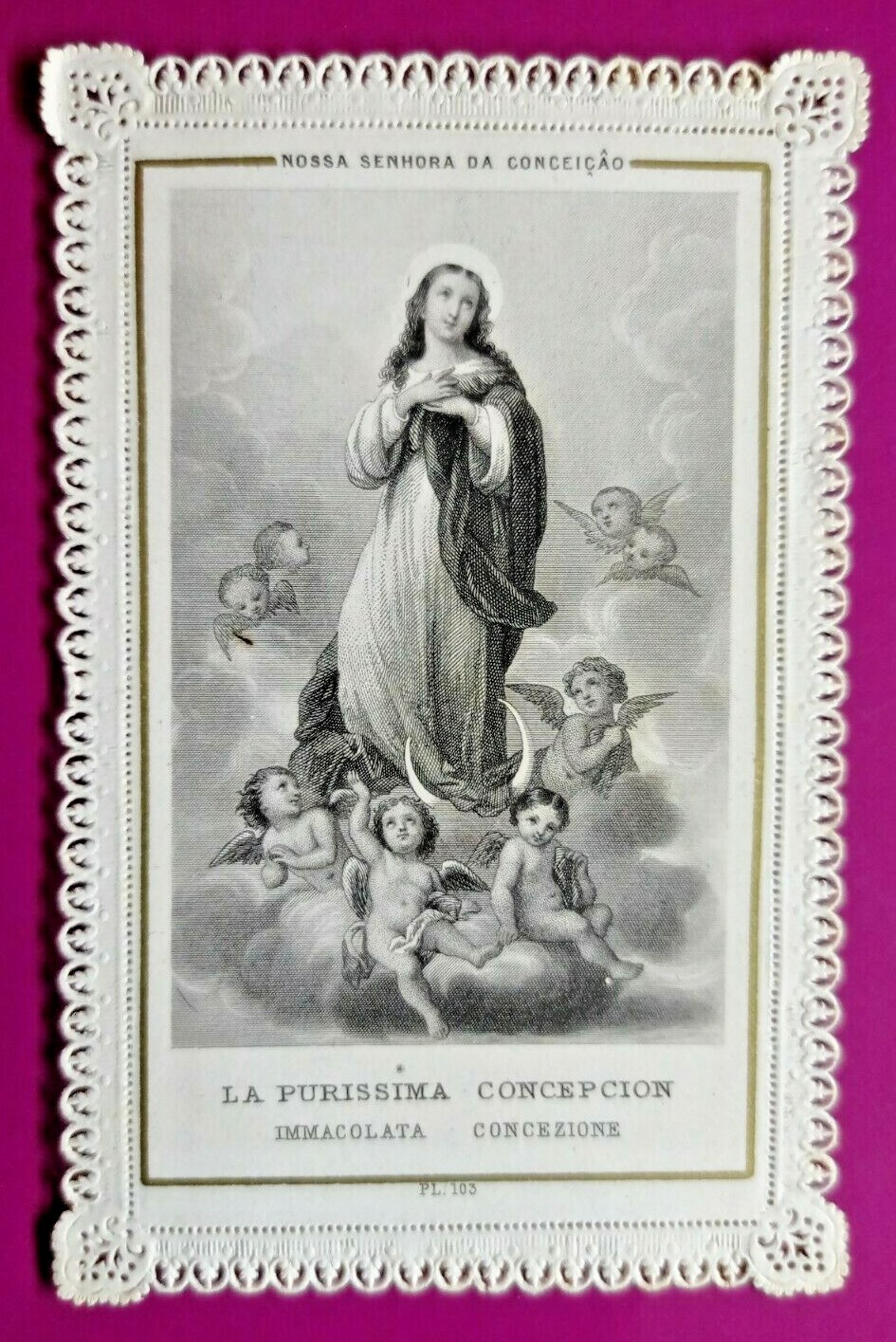 IMMACULATE LACE CONCEPTION OF THE LAST CENTURY-68 BIS