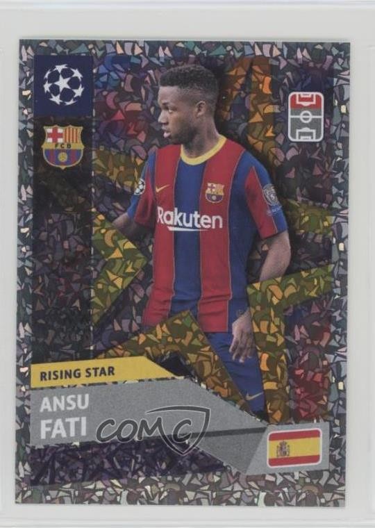 2020-21 Topps UCL Album Stickers Rising Star Ansu Fati #RS3 0r5k