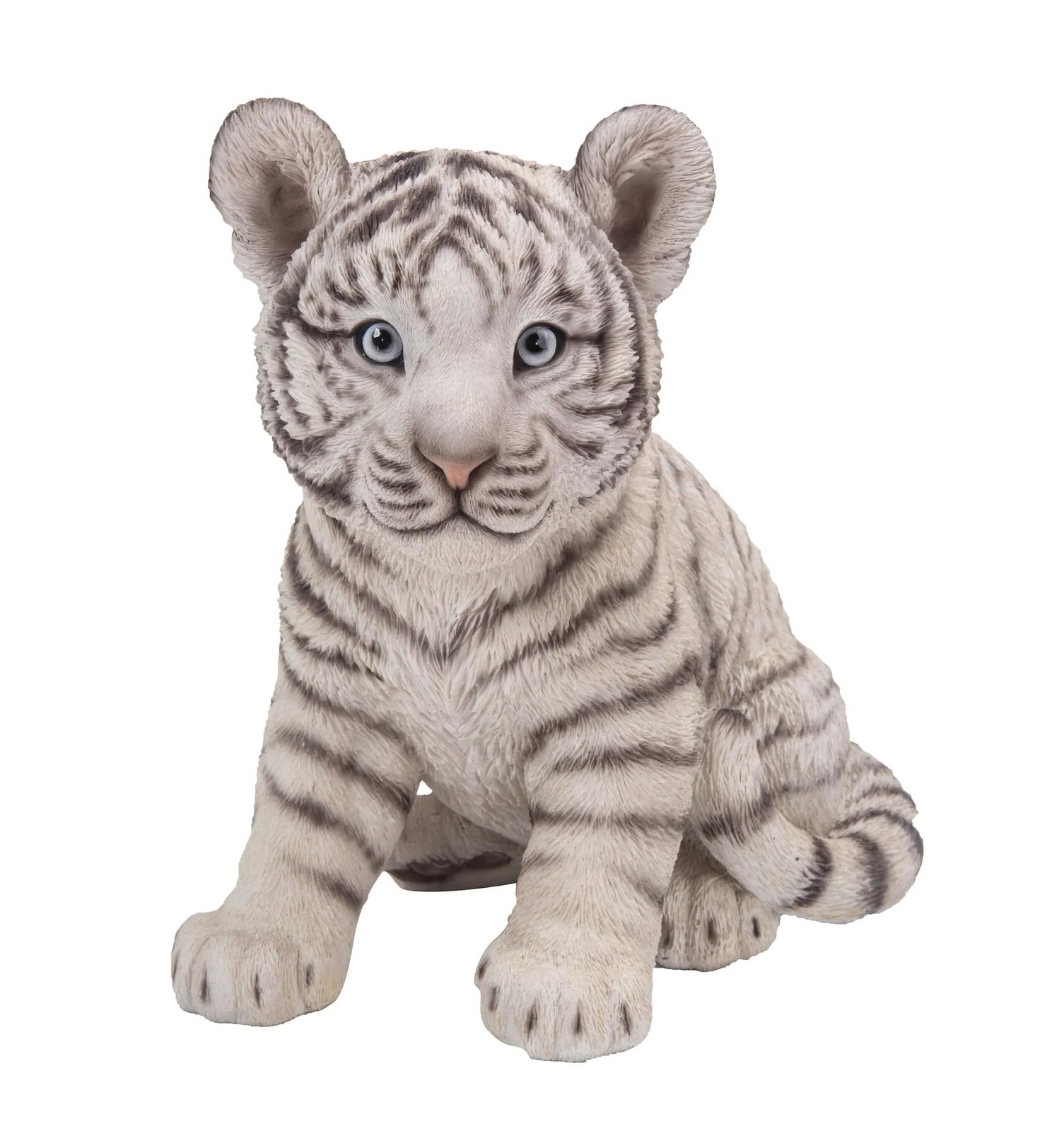 Hi Line Tiger Baby Sitting Statue, 9.5-inch Height