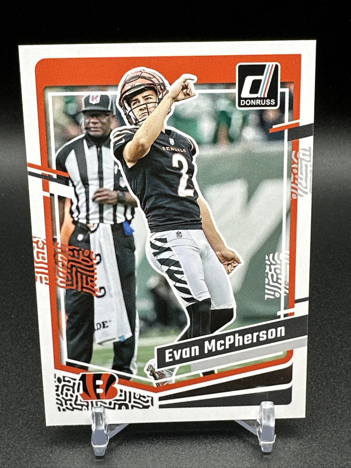 Evan McPherson 2023 Panini Donruss Football Card Base #55 Cincinnati Bengals