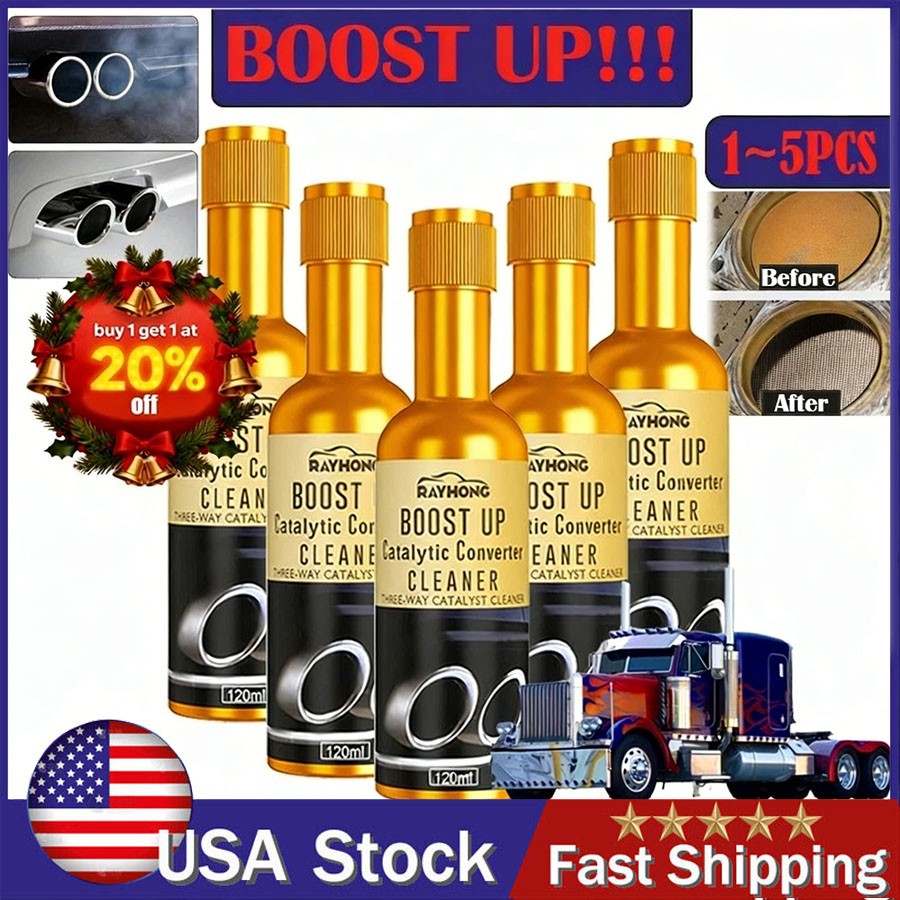 Boost Up Vehicle Engine Catalytic Converter Cleaner Cleaning Multipurpose 1-5PCS
