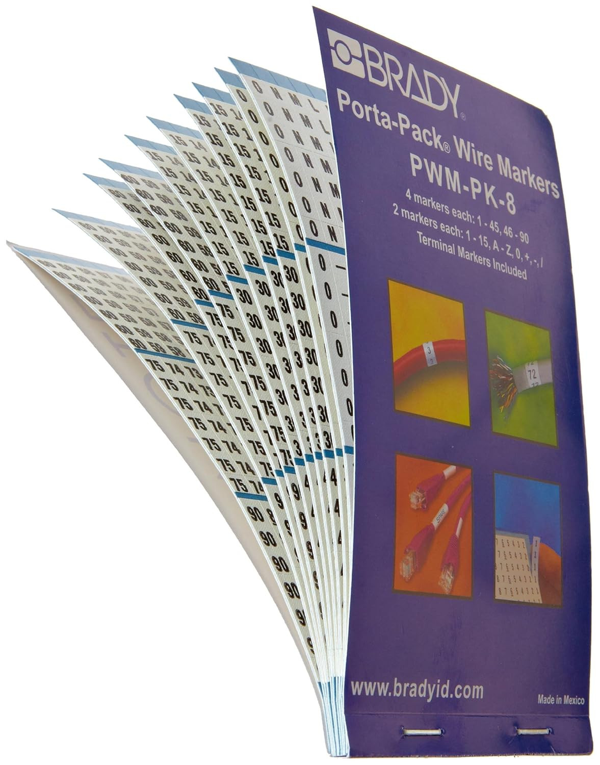 Wire Marker Book,Preprintd, Self-Adhesiv