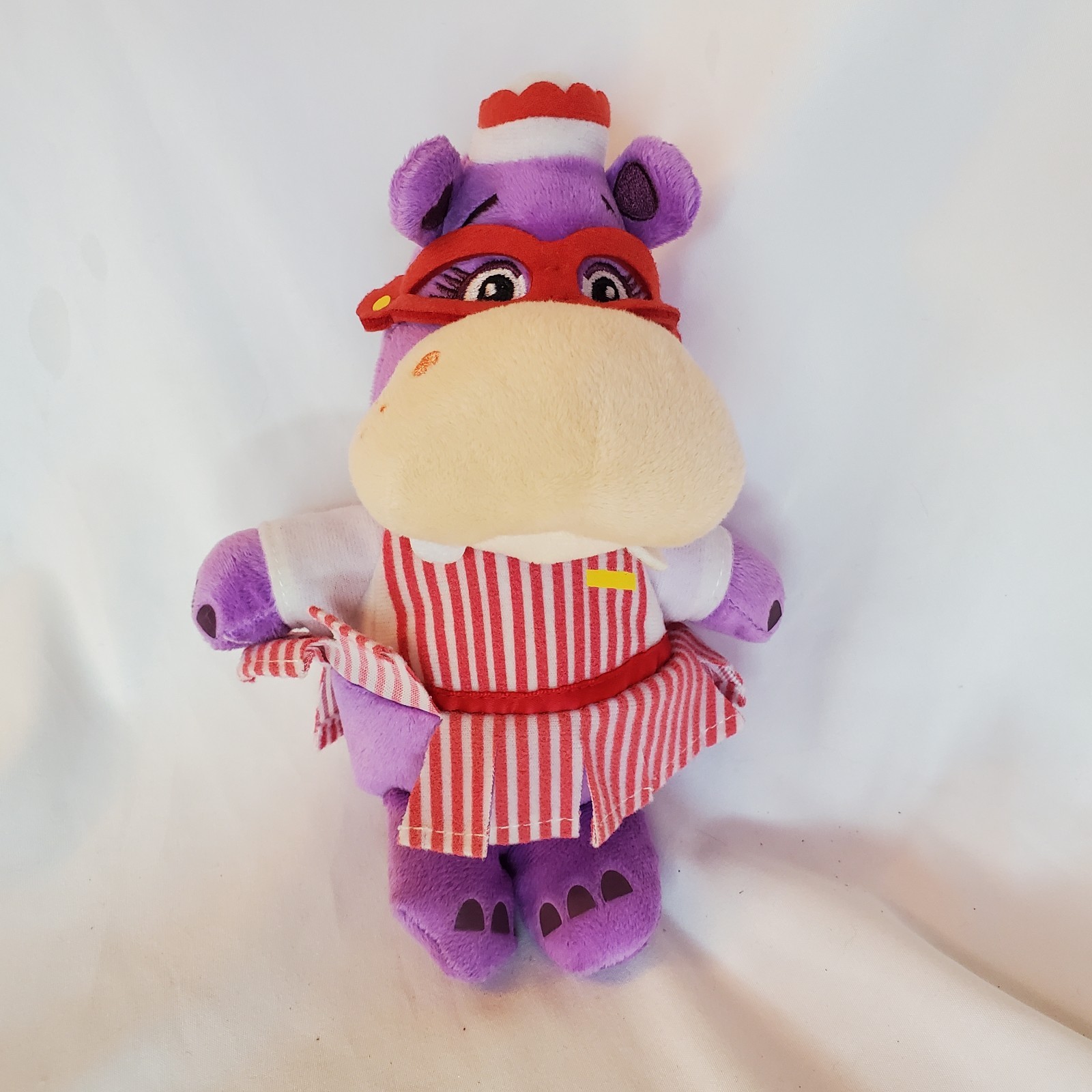 Doc McStuffins Hallie Hippo Plush Stuffed Toy 8" Disney Store Disney Junior Jr