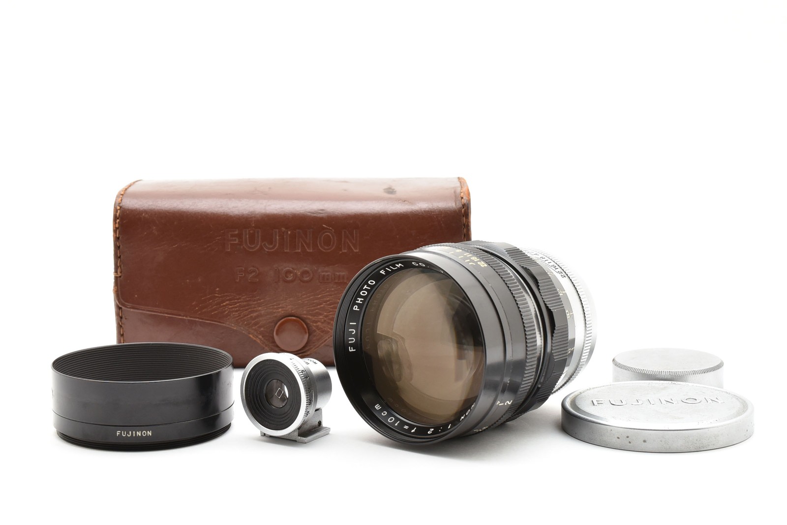 [Vintage Near MINT w/ Case ] Fuji Fujinon 100mm 10cm f/2 Lens L39 From JAPAN