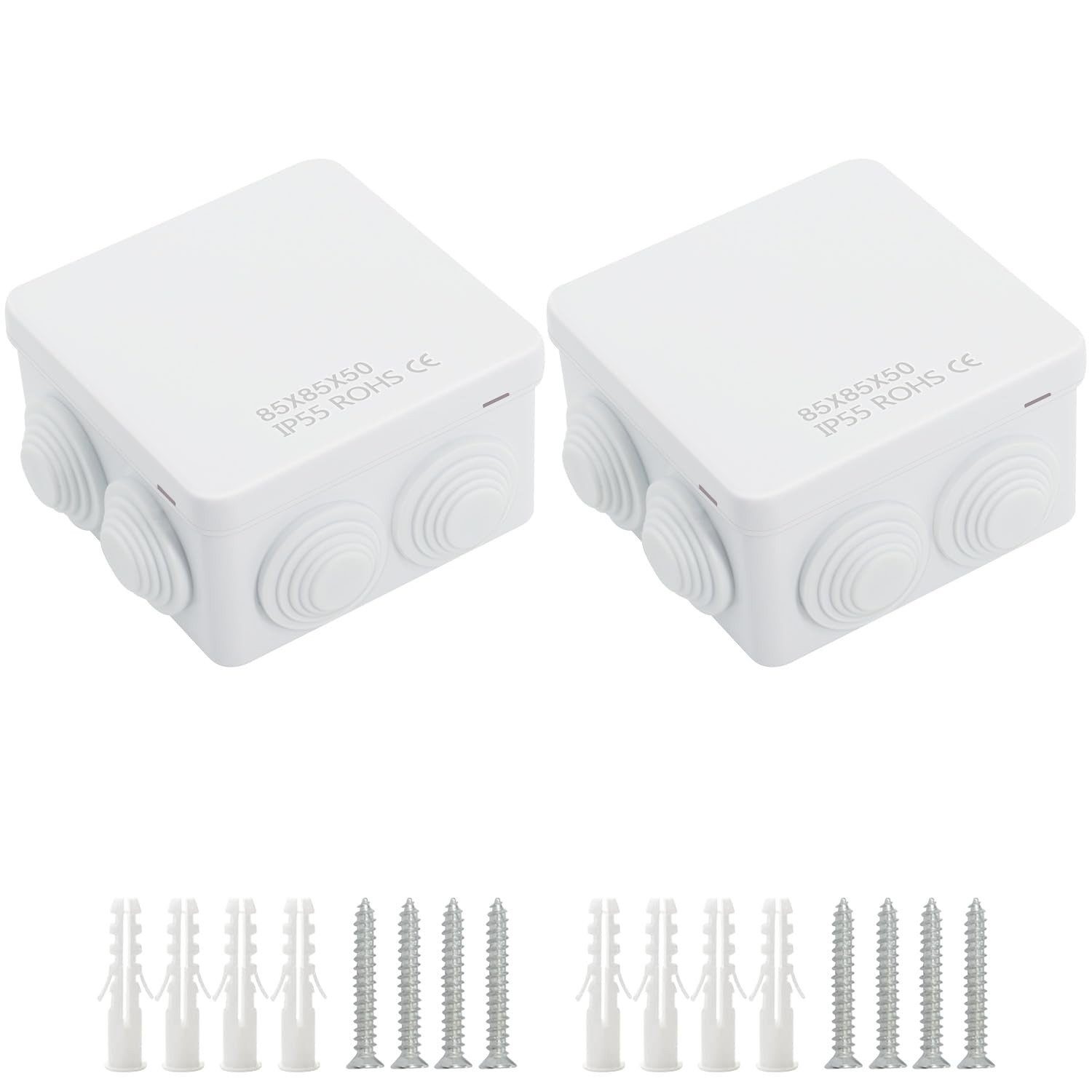 LeMotech Junction Box ABS Plastic IP55 Water Resistant Dustproof Electrical Encl