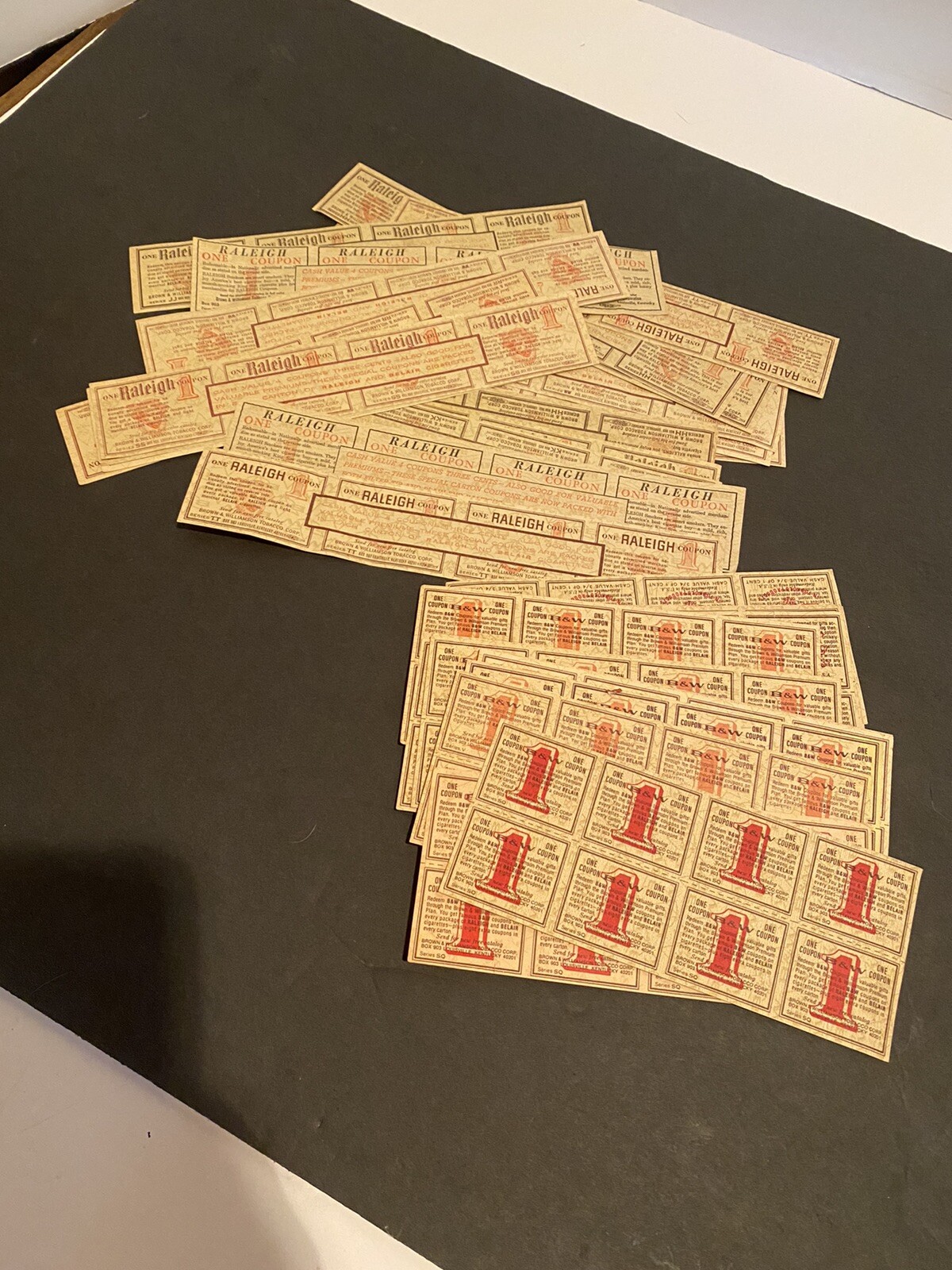 Vintage Brown & Williamson B & W Coupons Raleigh