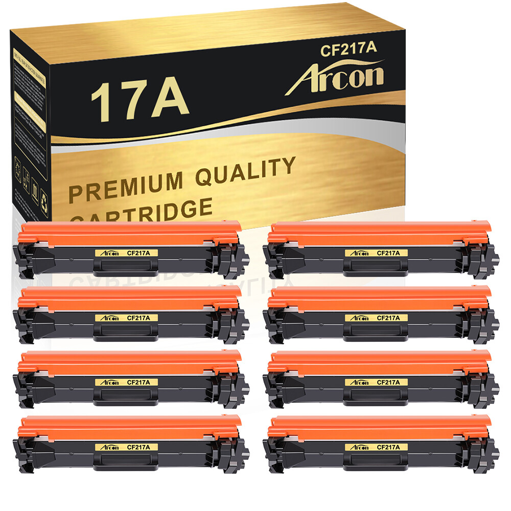 8 Pack CF217A Toner Compatible With HP 17A LaserJet Pro M102w M102a MFP M130fw