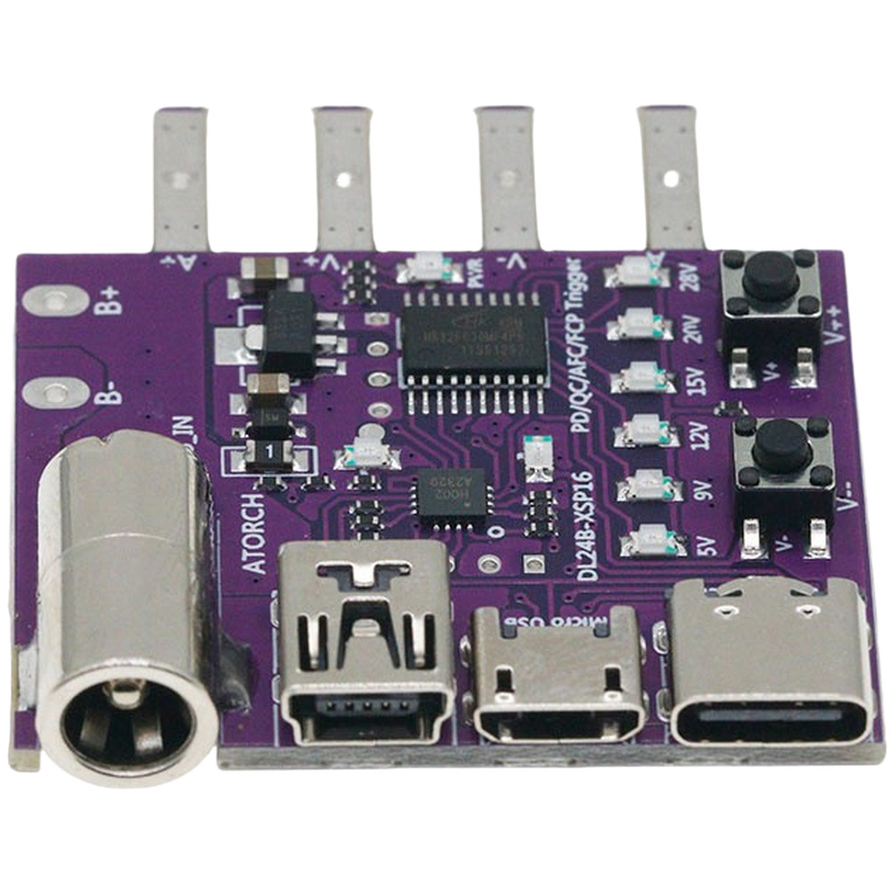 PD3.1 140W USB C Test Adapter Board Supporting Voltage Trigger and Aging Tests